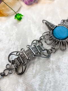 Pulseira com Howlita Turquesa na internet