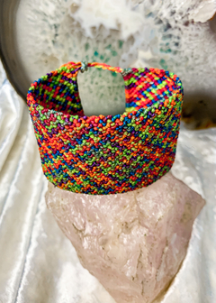 Pulseira de Macramê Ponto Ossinho - loja online