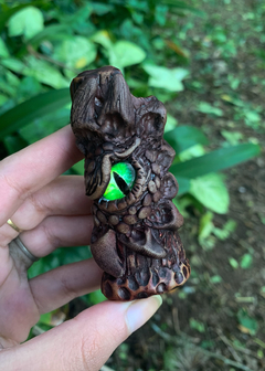 Porta-Isqueiro Olho de Dragão Verde
