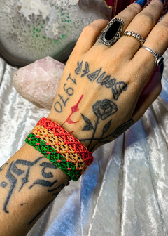 Pulseira de Macramê Festonê (ou tornozeleira) - loja online