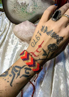 Pulseira de Macramê Ponto Flecha (ou tornozeleira)
