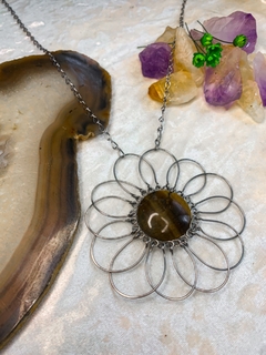 Colar Mandala com Olho de Tigre - loja online