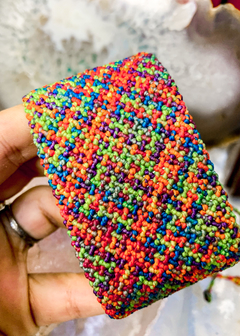 Pulseira de Macramê Ponto Ossinho