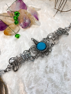 Pulseira com Howlita Turquesa - comprar online