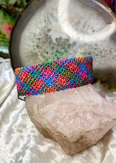 Pulseira de Macramê Ponto Ossinho (ou tornozeleira)