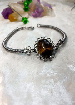 Pulseira com Olho de Tigre