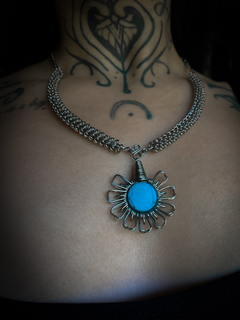 Colar com Howlita Turquesa - comprar online