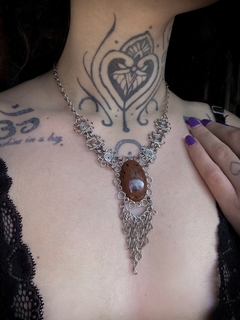 Imagem do Colar com Obsidiana Mahogany