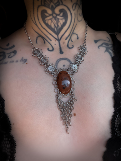 Colar com Obsidiana Mahogany na internet