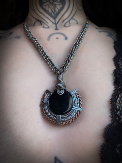 Colar com Obsidiana Negra - Elemento Zarab