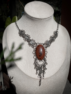 Colar com Obsidiana Mahogany
