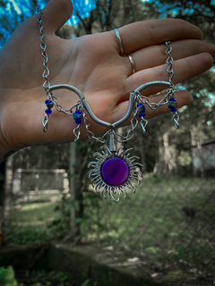 Colar do Vampiro com Ágata Roxa - comprar online