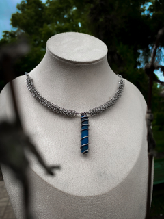Colar com Ágata Azul - buy online