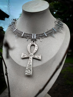 Colar Cruz de Ankh - Elemento Zarab
