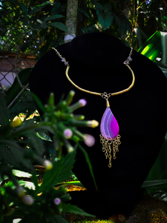 Colar com Ágata Rosa - comprar online