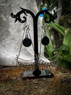 Brincos com Ágata Negra - buy online