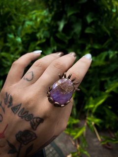 Anel de Cobre com Ametista - comprar online