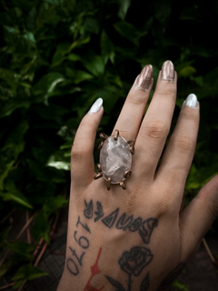 Anel de Cobre com Quartzo Rosa 2 - buy online