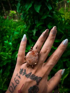 Anel de Cobre com Pedra do Sol - comprar online