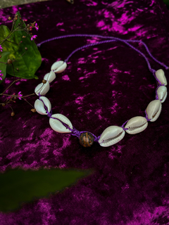 Choker de Búzios com Leopardita