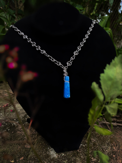 Colar com Quartzo Azul - Harmonia e Percepção