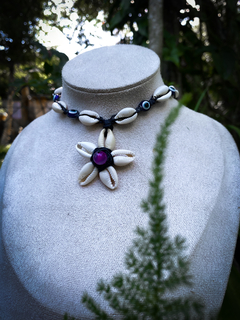 Colar Mandala de Búzios com Ágata Rosa - comprar online