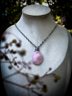 Colar com Quartzo Rosa