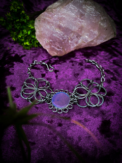 Pulseira de Aço com Opalina