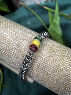 Pulseira Malha Siciliana - Reggae Colors