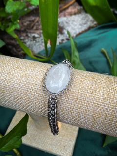Pulseira Malha Siciliana - Quartzo Branco - comprar online