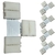 TECNO CONECTOR 6 PINES RGBCC+ 5pzas