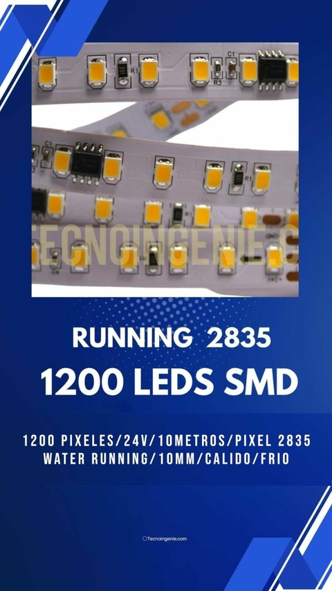 TIRA DIGITAL PIXEL PARA EFECTO WATER RUNININ 10 METROS 2835