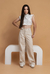 calça wide leg creme
