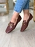 MOCASSIM COM FIVELA DOURADA MARRONE 24016 - comprar online