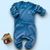 Conjunto Bebê Moletinho Manga Longa - Azul - comprar online