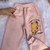 Conjunto Infantil Menina Moletom Pelúciado Capivara Rosa - Neném Cute - Moda Infantil
