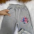Conjunto Infantil Menina Moletom Pelúciado Lilo & Stitch Cinza - loja online