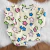 Conjunto infantil de fleece pelúcia com estampa de estrelas coloridas em fundo claro