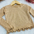 Blusa Infantil Menina Canelada com Brilho Caramelo - comprar online