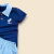 Conjunto Infantil Menino Camisa Polo e Bermuda Jeans Fake - Azul Marinho na internet
