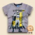 Camiseta Manga Curta Infantil Batman - Cinza