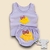 Conjunto Bebê Tapa Fralda com Regata Pintinho - Lilás