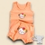 Conjunto Regata Bebê Macaquinha - Salmão
