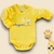 Body Bebê Manga Longa Cheguei - Amarelo