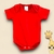 Body Bebê Manga Curta - Vermelho
