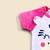 Body Manga Curta Zebrinha - Rosa - Neném Cute - Moda Infantil