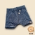 Bermuda Infantil Saruel Jeans Fake - Azul Escuro