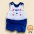 Macacão Romper Regata Gatinha - Azul Marinho