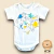 Kit Body Bebê 3 Peças - 2 Lisos + 1 Estampado Gatinhos - comprar online