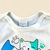Body Bebê Manga Curta Gatinhos - Azul Claro - comprar online